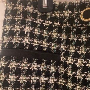 Zara women’s high waist tweed houndstooths cropped pants -never worn